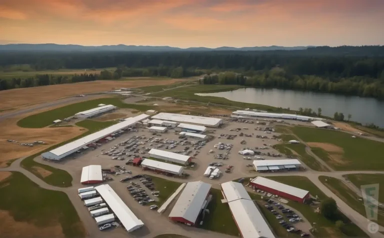 Aerial of Clark County Fairgrounds Ridgefield WA