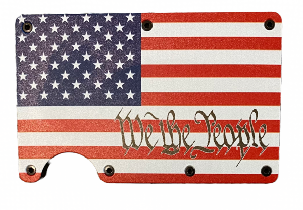 We the people American flag wallet