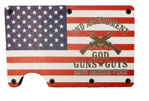 USA Flag - Gods, Guns, Guts - 2A Wallet