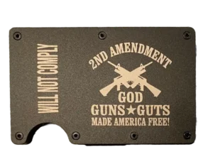 God, Guts, Guns made America Free wallet
