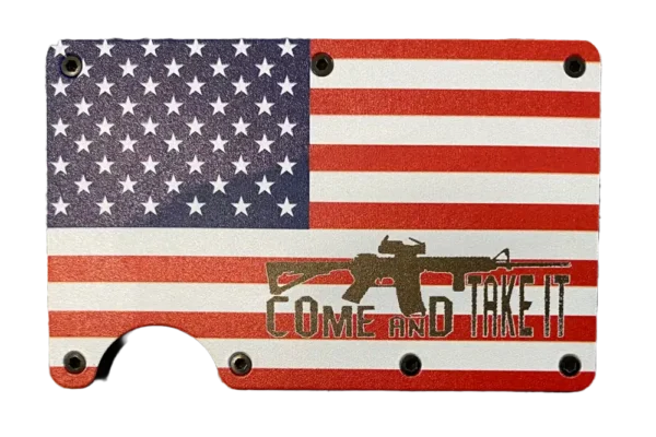 Come and take it USA flag wallet