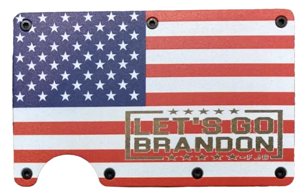 American Flag Wallet - Let's go Brandon Stamp
