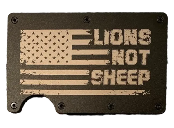 Lions Not Sheep within USA Flag