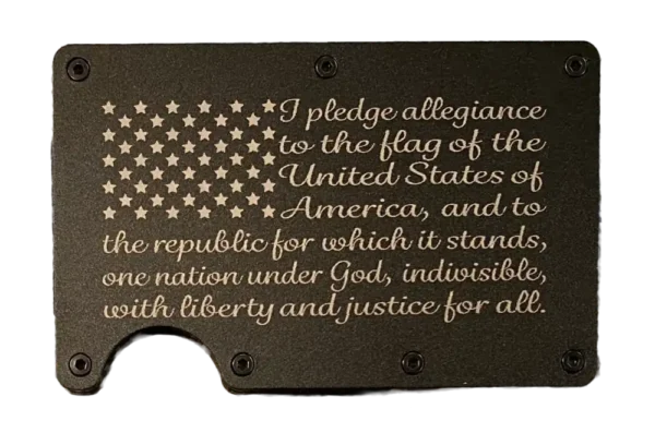 Pledge allegiance to the flag of the united states of america wallet
